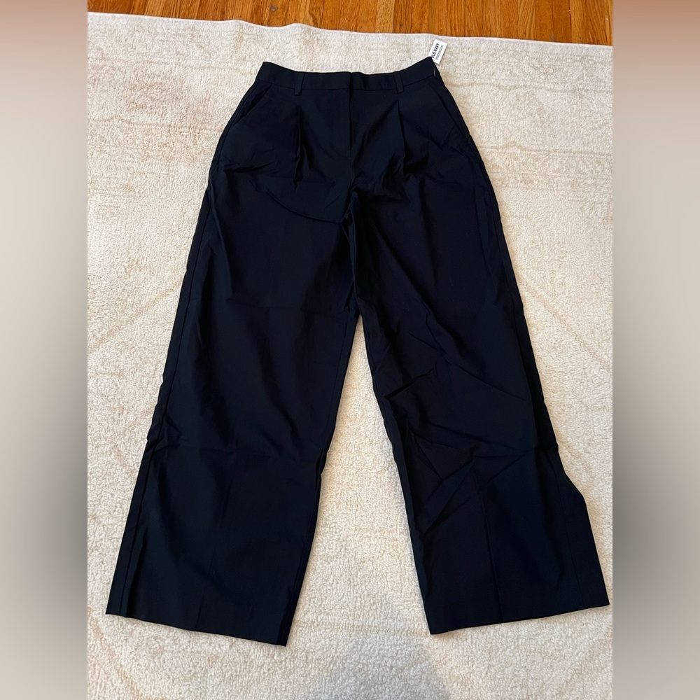 Old Navy Women’s Extra High-Rise Wide Leg Trouser, Black, Size 6, NWT